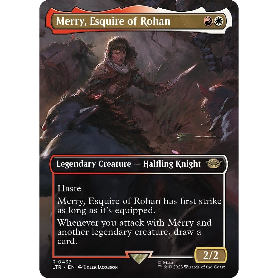 Image for Merry, Esquire of Rohan (Borderless) (437) (LTR) - Magic: The Gathering