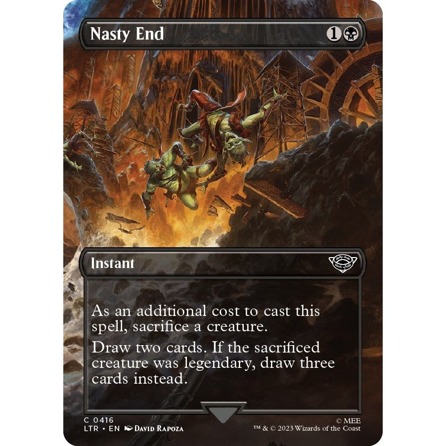 Image for Nasty End (Borderless) (416) (LTR) - Magic: The Gathering