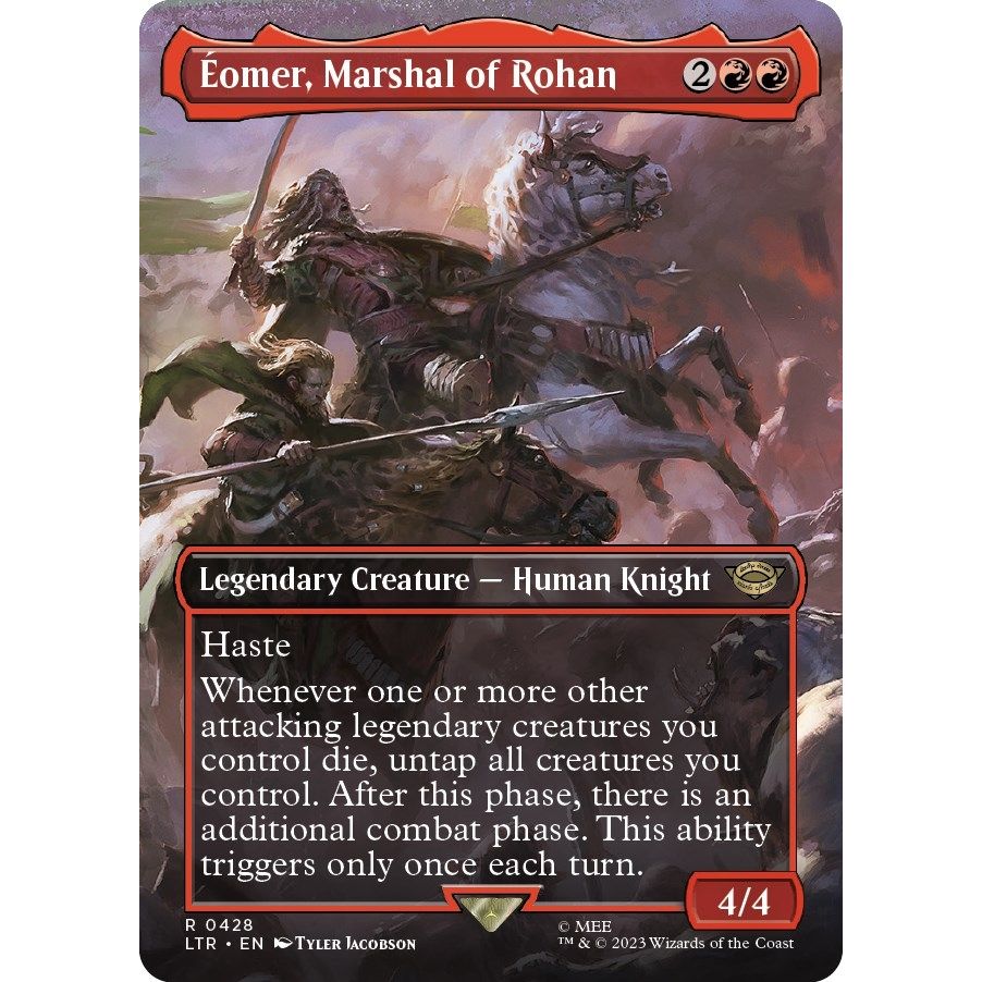Image for Eomer, Marshal of Rohan (Borderless) (428) (LTR) - Magic: The Gathering