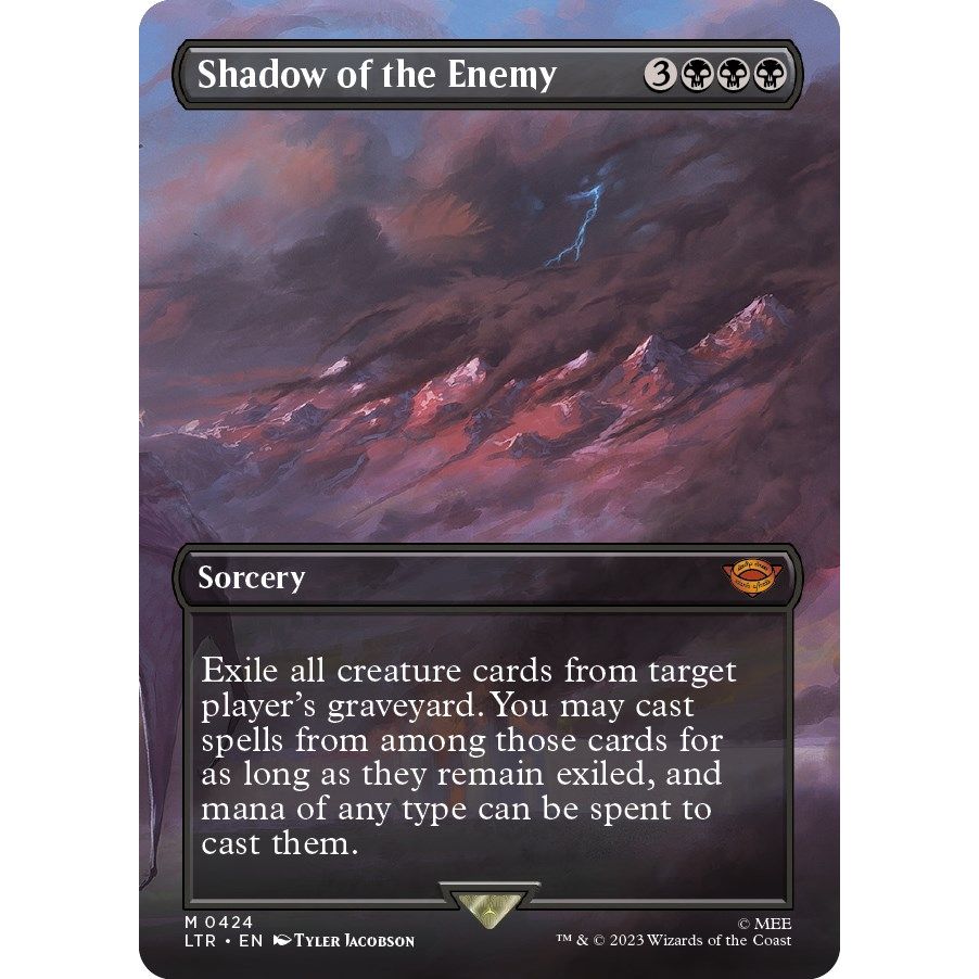 Image for Shadow of the Enemy (Borderless) (424) (LTR) - Magic: The Gathering