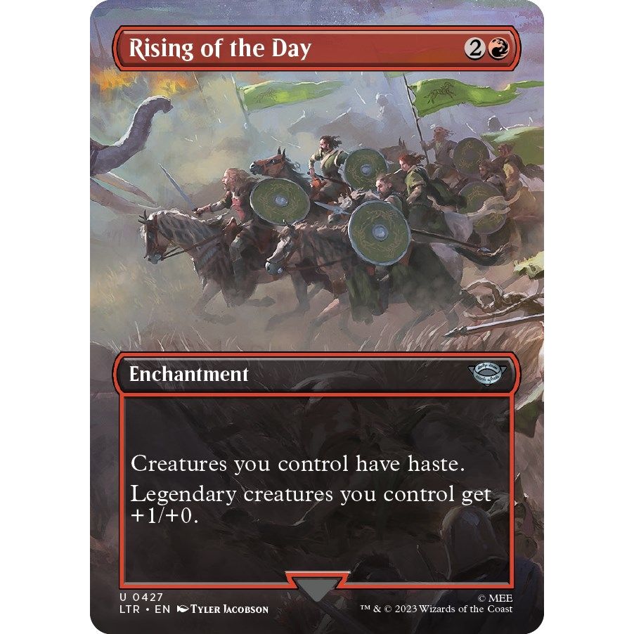 Image for Rising of the Day (Borderless) (427) (LTR) - Magic: The Gathering