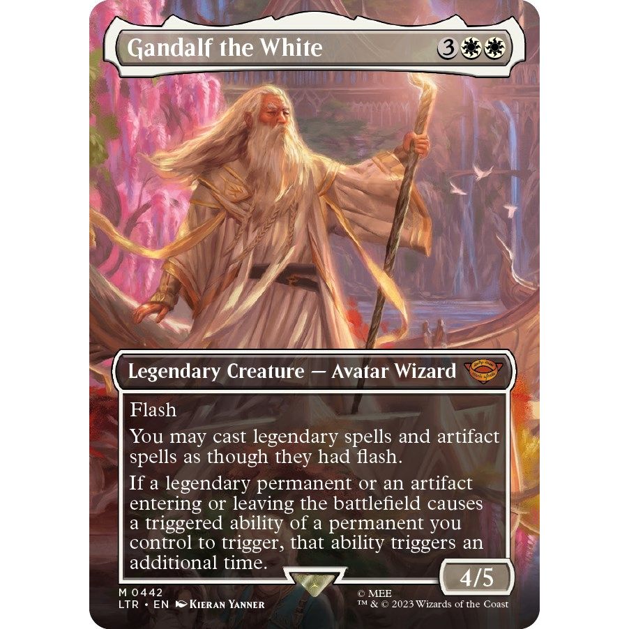 Image for Gandalf the White (Borderless) (442) (LTR) - Magic: The Gathering