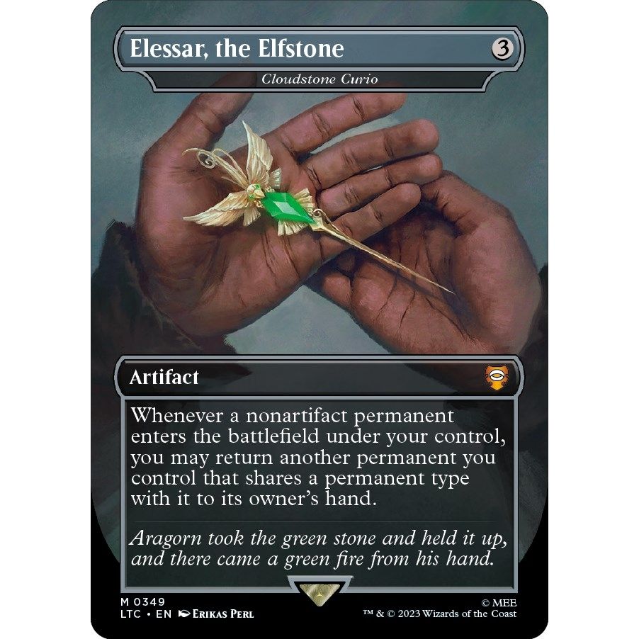 Image for Elessar, the Elfstone - Cloudstone Curio (349) (LTC) - Magic: The Gathering
