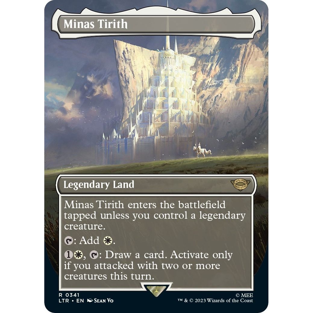 Image for Minas Tirith (0341) (Borderless) (341) (LTR) - Magic: The Gathering