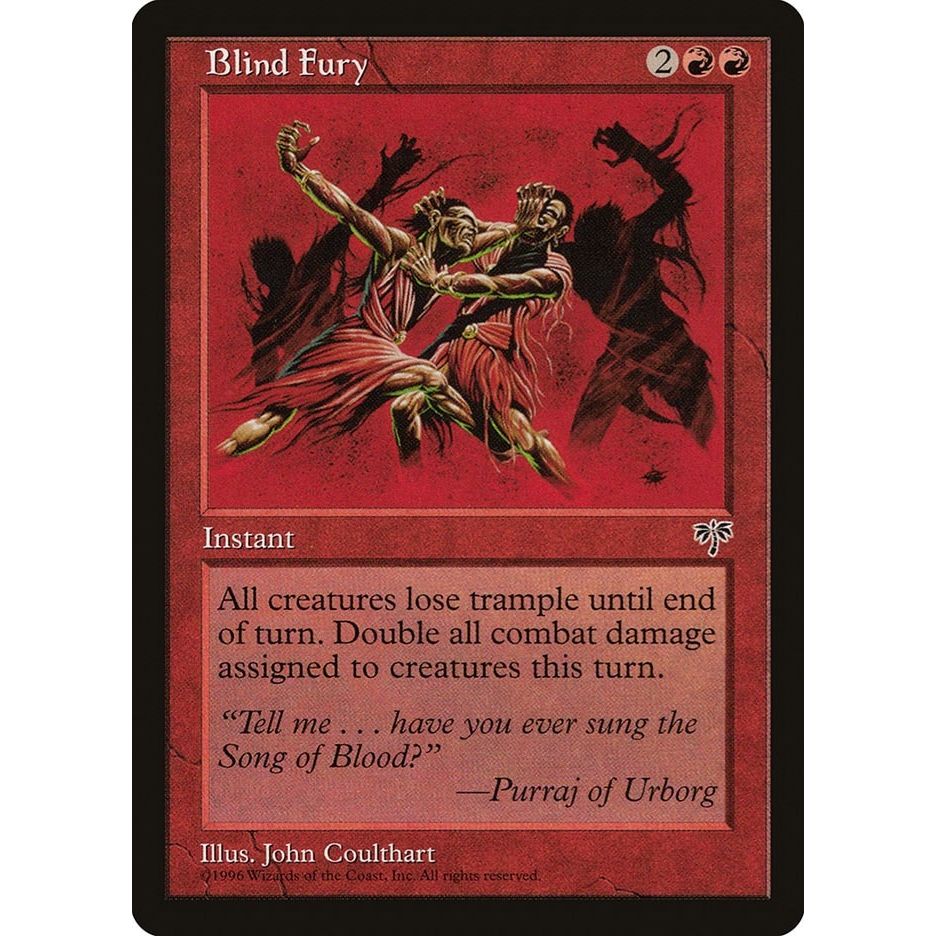 Image for Blind Fury (MIR) - Magic: The Gathering