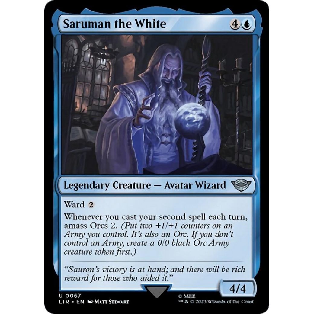 Image for Saruman the White (67) (LTR) - Magic: The Gathering