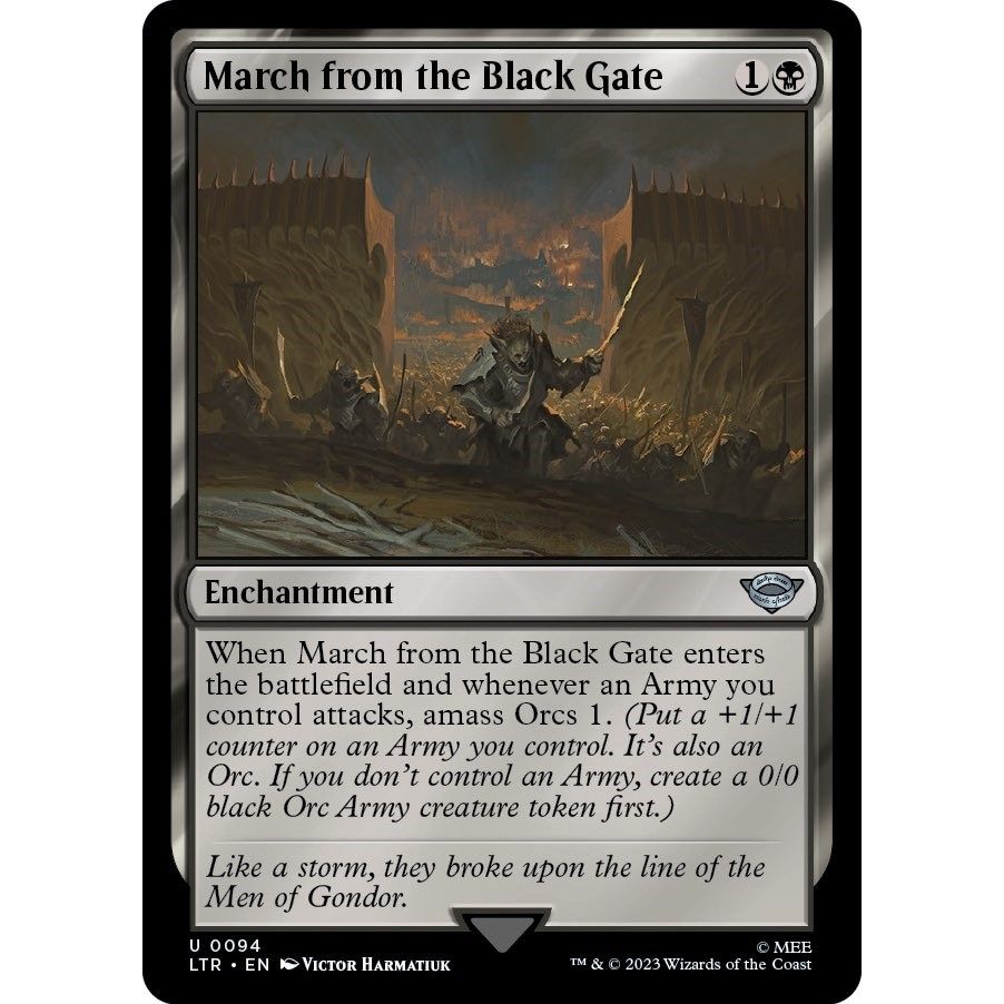 Image for March from the Black Gate (94) (LTR) - Magic: The Gathering