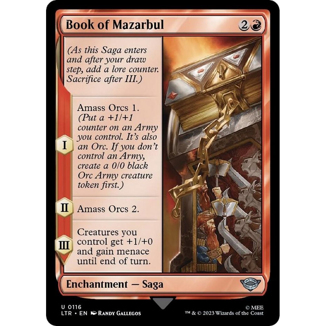 Image for Book of Mazarbul (116) (LTR) - Magic: The Gathering