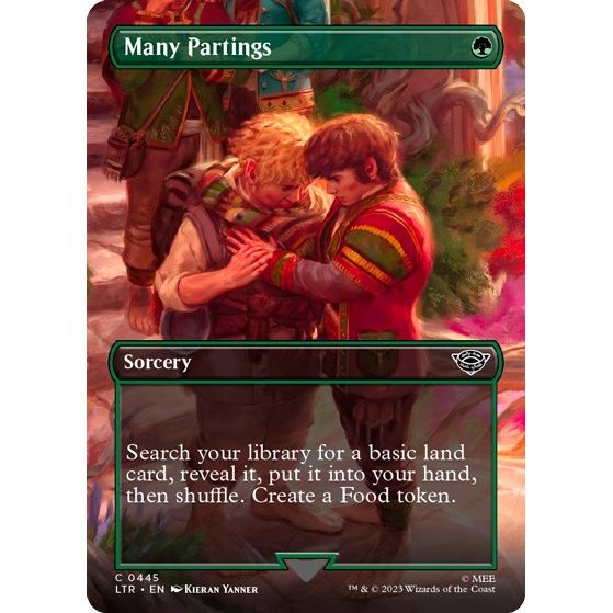 Image for Many Partings (Borderless) (445) (LTR) - Magic: The Gathering