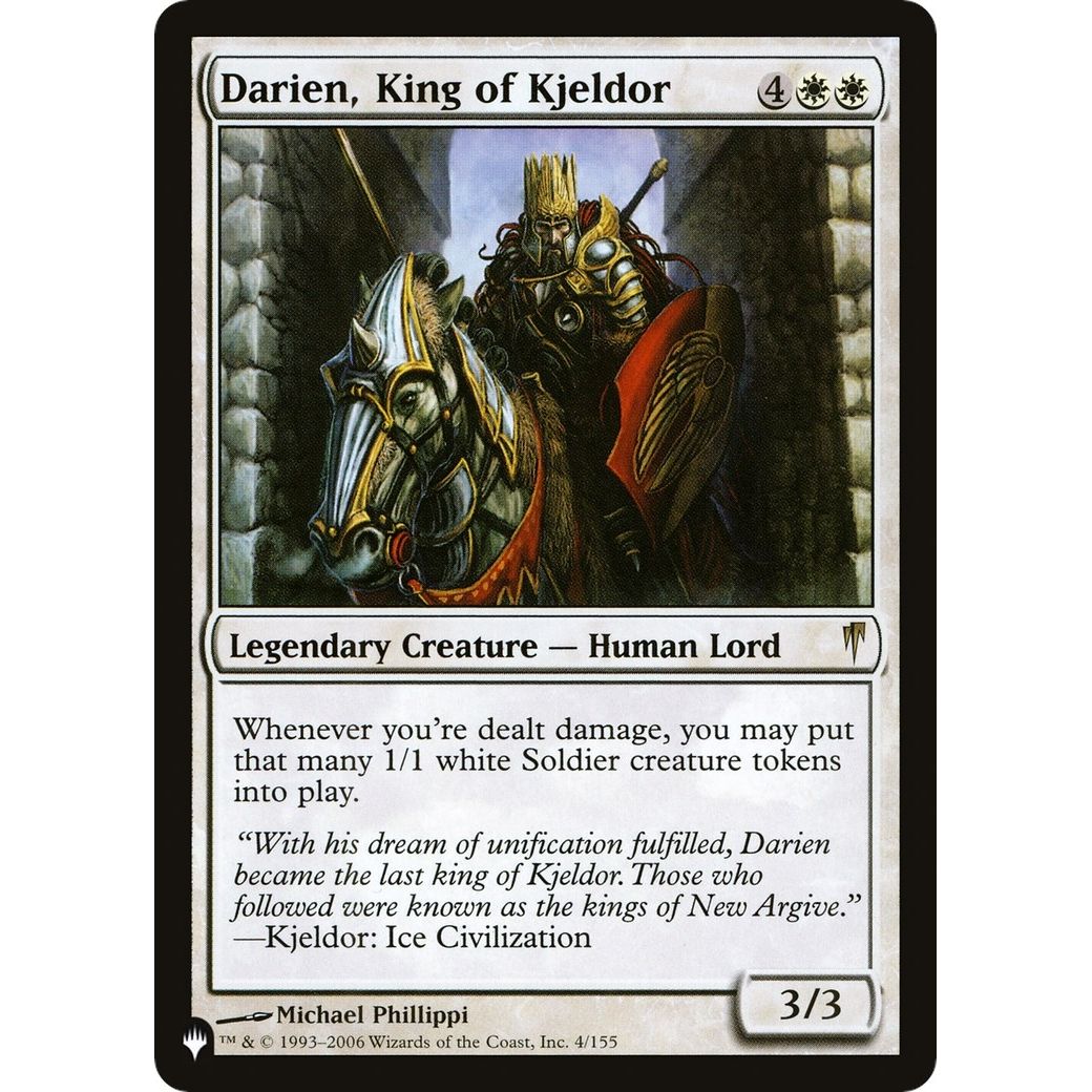 Image for Darien, King of Kjeldor (4/155) (LIST) - Magic: The Gathering