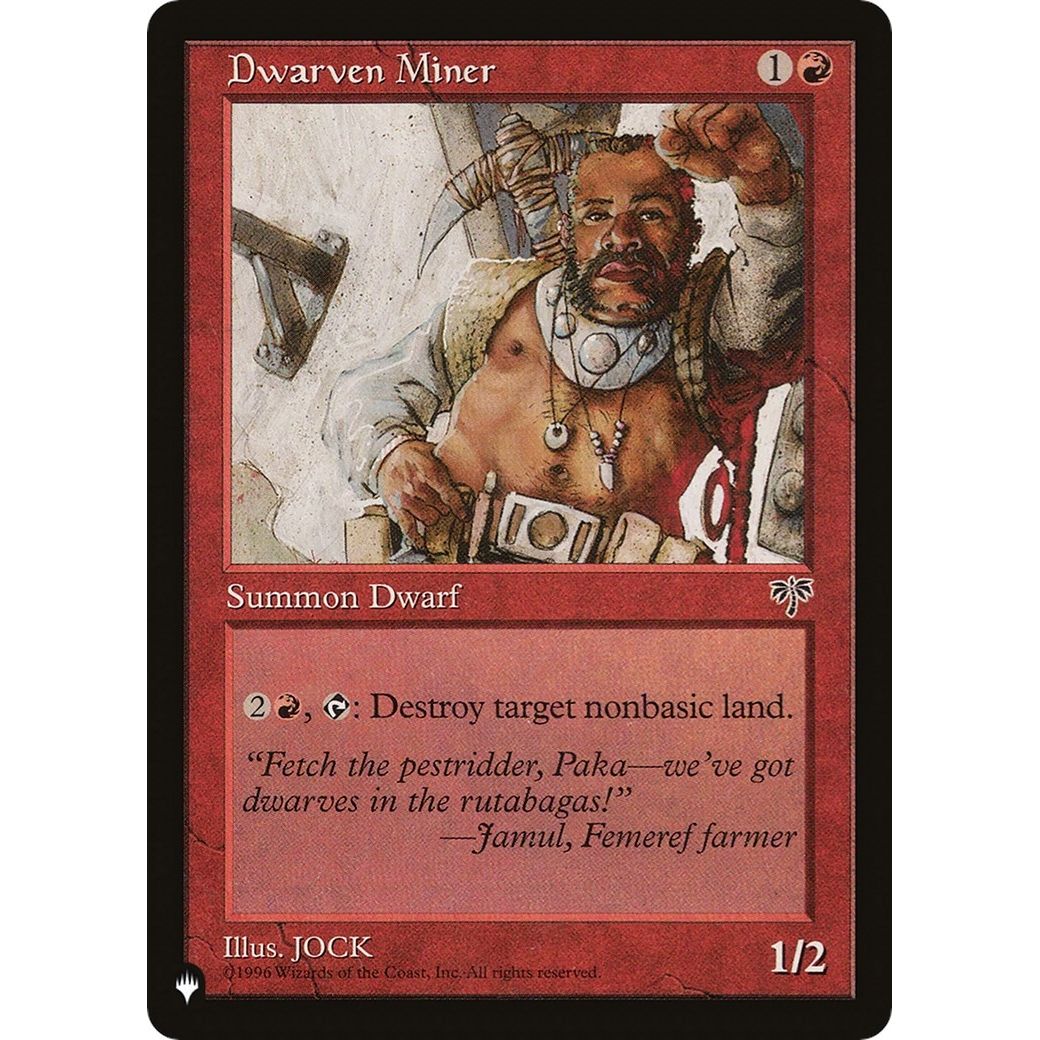 Image for Dwarven Miner (LIST) - Magic: The Gathering