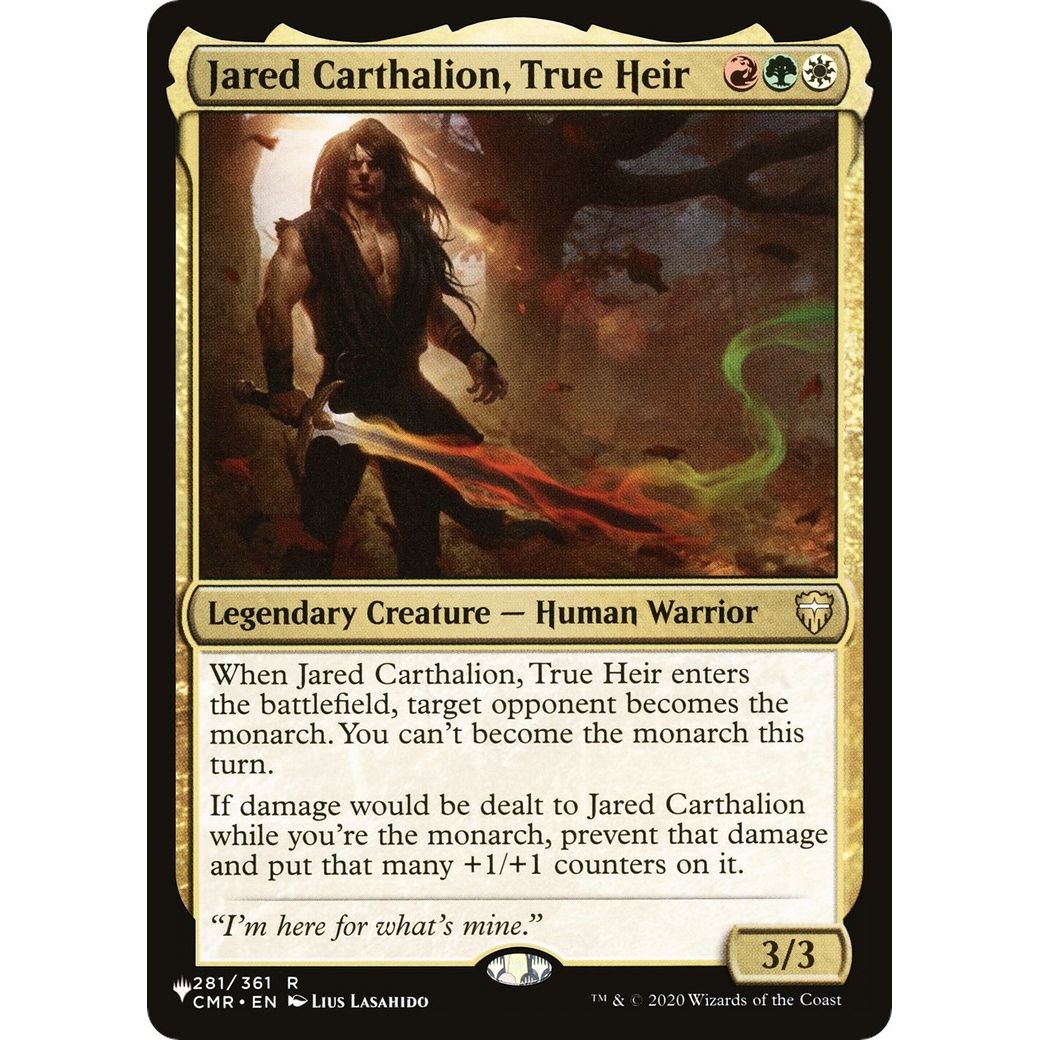 Image for Jared Carthalion, True Heir (281/361) (LIST) - Magic: The Gathering
