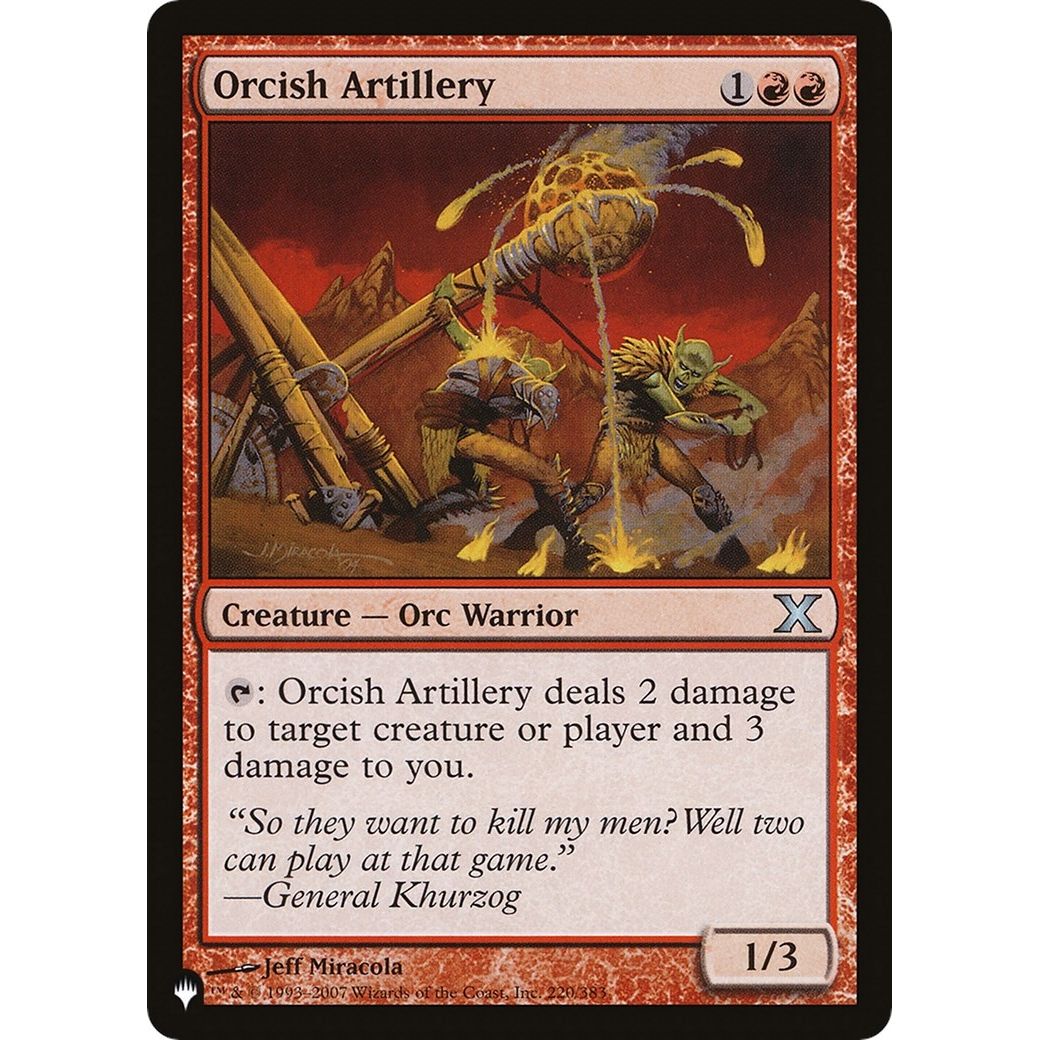 Image for Orcish Artillery (220/383) (LIST) - Magic: The Gathering