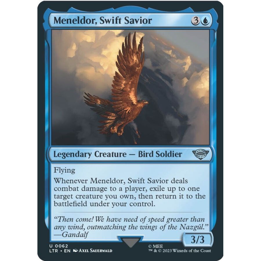 Image for Meneldor, Swift Savior (62) (LTR) - Magic: The Gathering