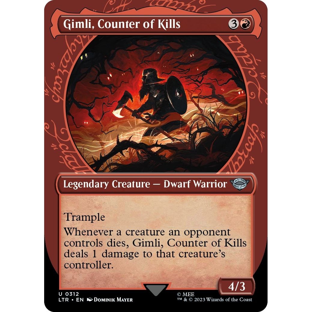 Image for Gimli, Counter of Kills (Showcase) (312) (LTR) - Magic: The Gathering
