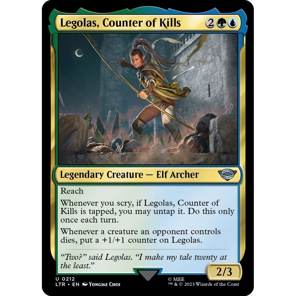 Image for Legolas, Counter of Kills (212) (LTR) - Magic: The Gathering