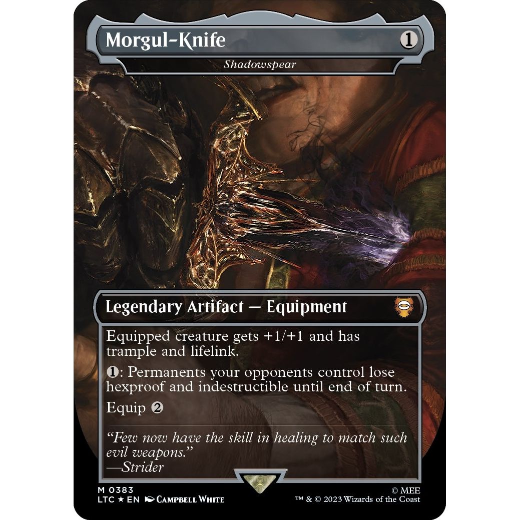 Image for Morgul-Knife - Shadowspear (Surge Foil) (383) (LTC) - Magic: The Gathering