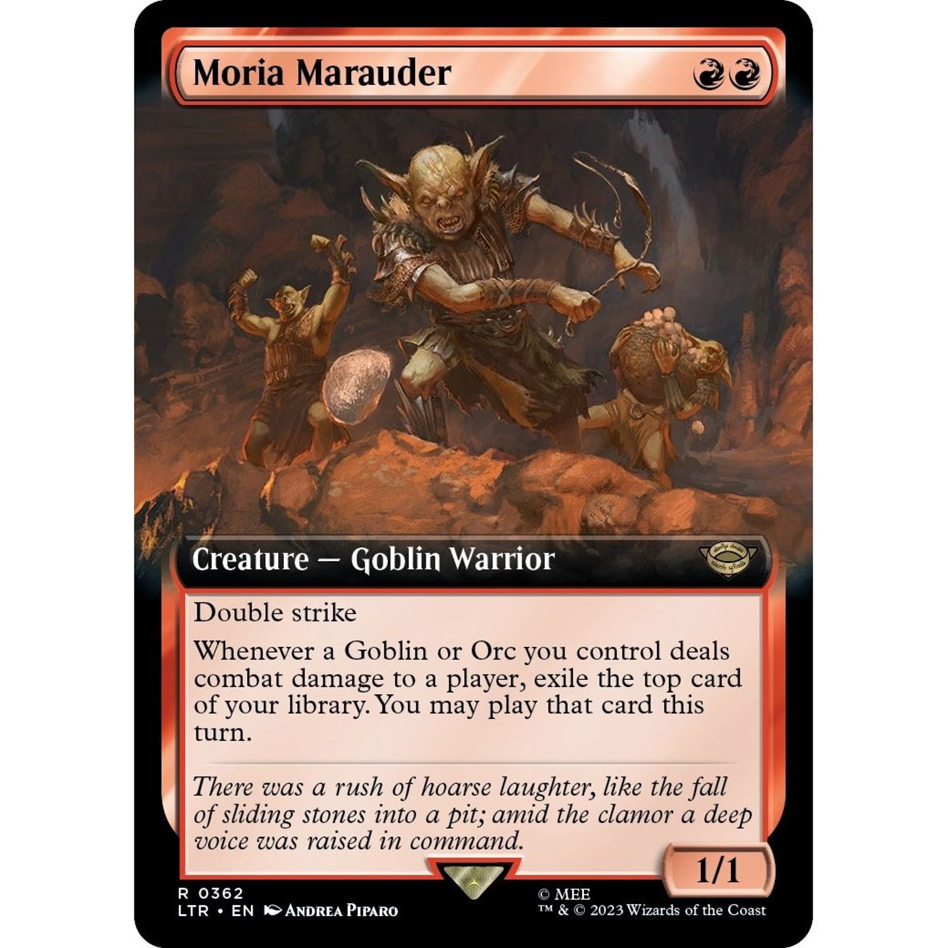 Image for Moria Marauder (Extended Art) (362) (LTR) - Magic: The Gathering