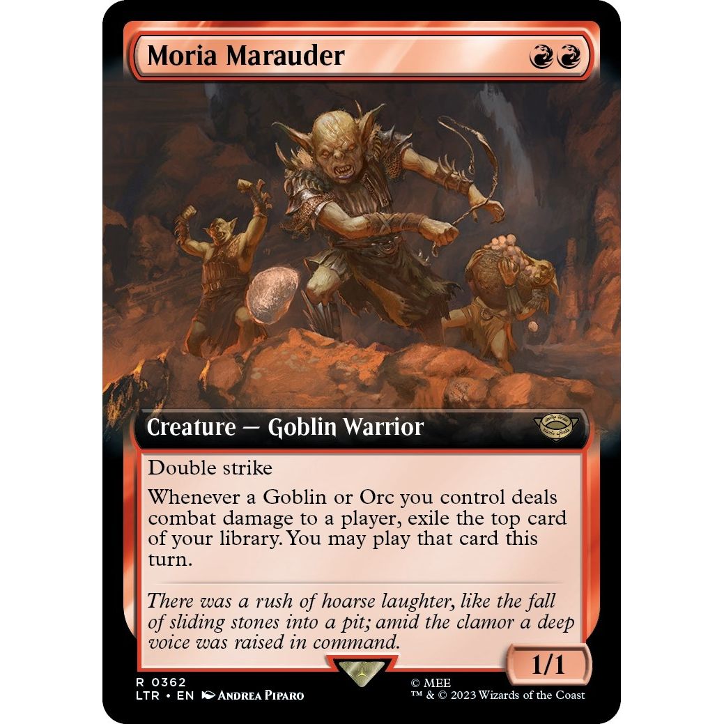 Image for Moria Marauder (Extended Art) (362) (LTR) - Magic: The Gathering