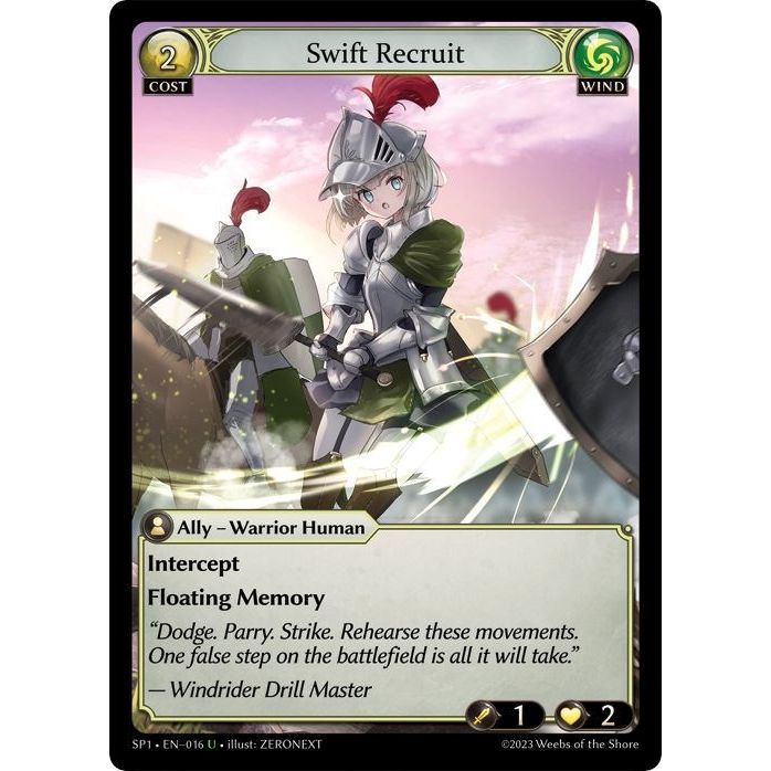 Image for Swift Recruit (016) (SP1) - Grand Archive TCG