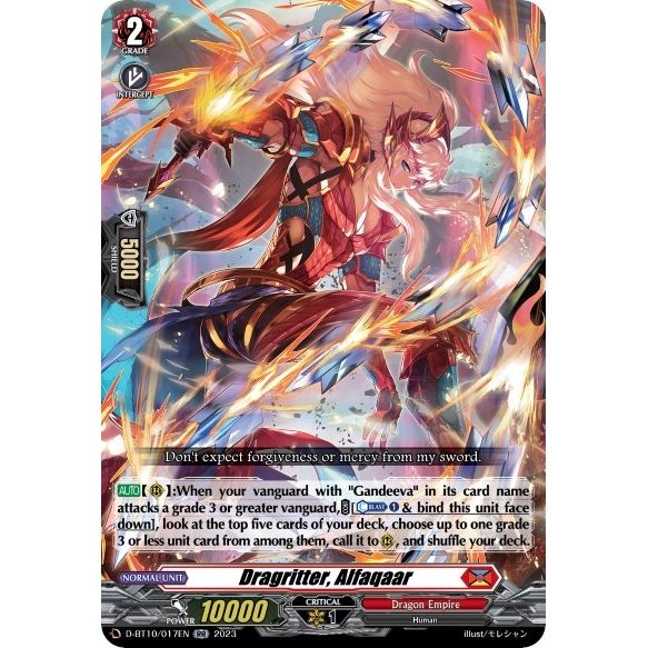 Image for Dragritter, Alfaqaar (D-BT10/017EN) (D-BT10) - Cardfight Vanguard