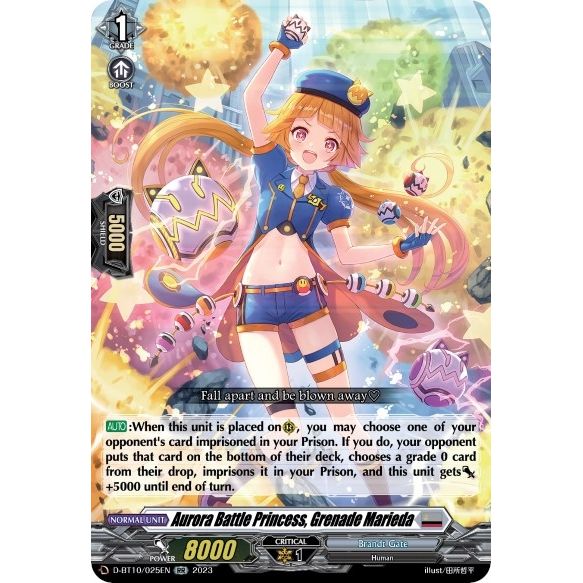 Image for Aurora Battle Princess, Grenade Marieda (D-BT10/025EN) (D-BT10) - Cardfight Vanguard