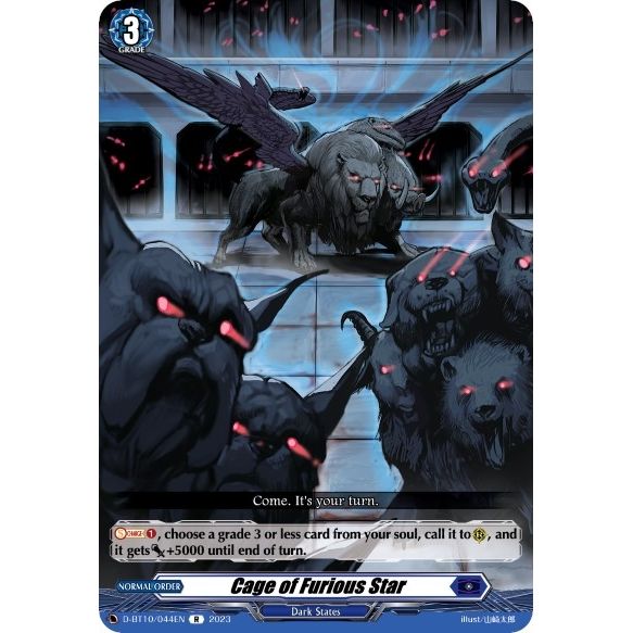 Image for Cage of Furious Star (D-BT10/044EN) (D-BT10) - Cardfight Vanguard