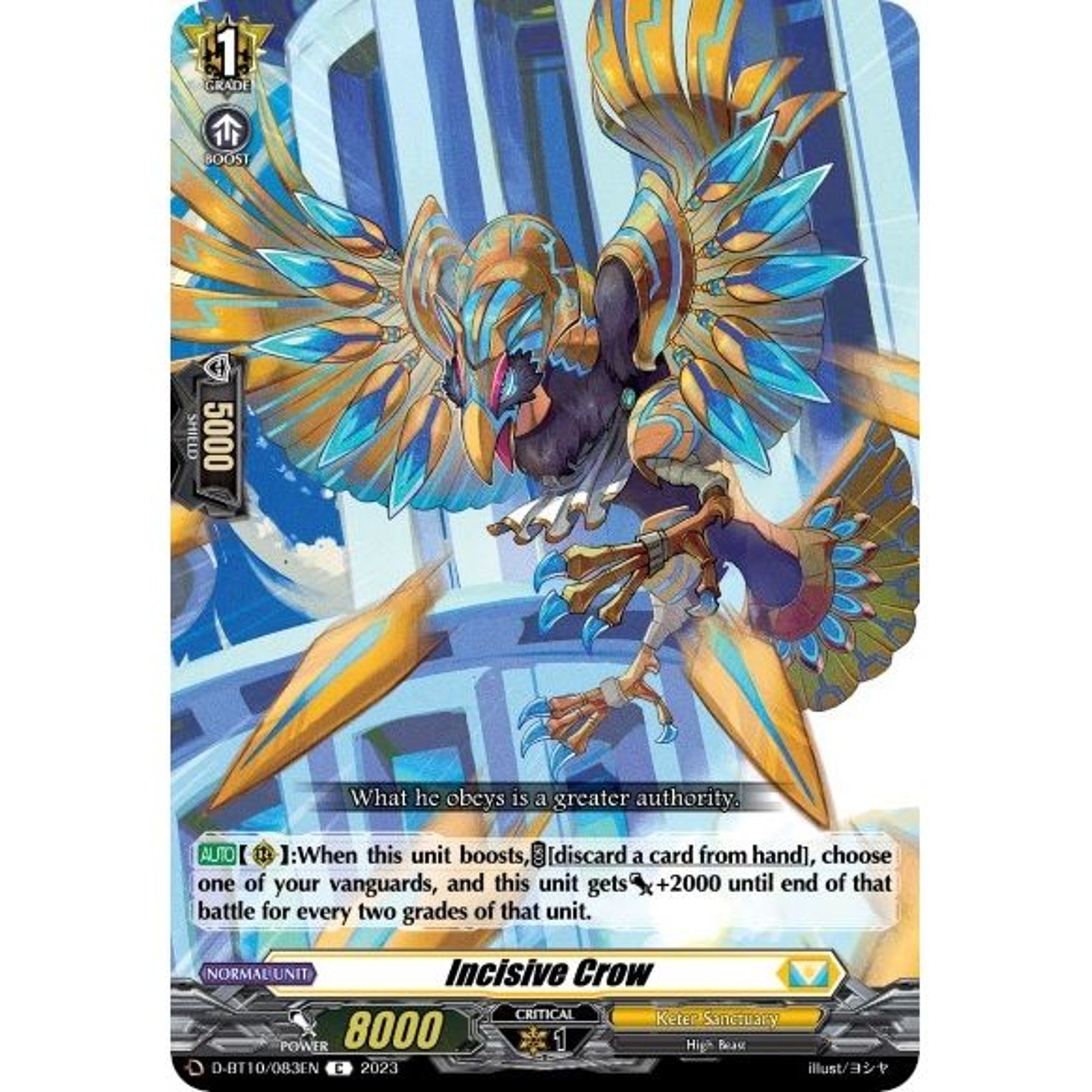 Image for Incisive Crow (D-BT10/083EN) (D-BT10) - Cardfight Vanguard