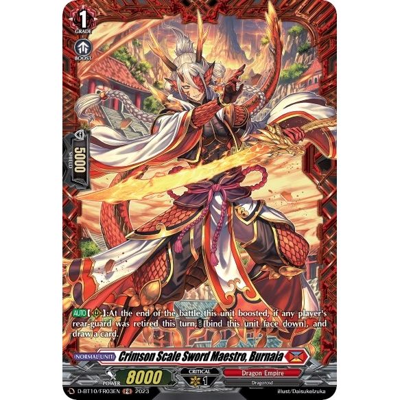 Image for Crimson Scale Sword Maestro, Burnaia (FR) (D-BT10/FR03EN) (D-BT10) - Cardfight Vanguard