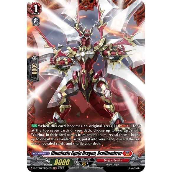 Image for Illuminate Equip Dragon, Graillumirror (FR) (D-BT10/FR04EN) (D-BT10) - Cardfight Vanguard