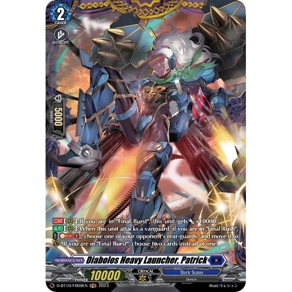 Image for Diabolos Heavy Launcher, Patrick (FR) (D-BT10/FR09EN) (D-BT10) - Cardfight Vanguard