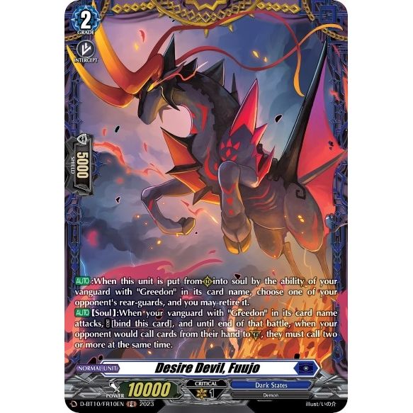Image for Desire Devil, Fuujo (FR) (D-BT10/FR10EN) (D-BT10) - Cardfight Vanguard