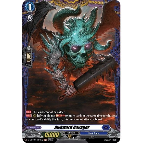 Image for Awkward Ravager (FR) (D-BT10/FR14EN) (D-BT10) - Cardfight Vanguard