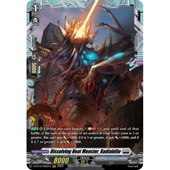 Image for Dissolving Heat Monster, Radiabilio (FR) (D-BT10/FR20EN) (D-BT10) - Cardfight Vanguard
