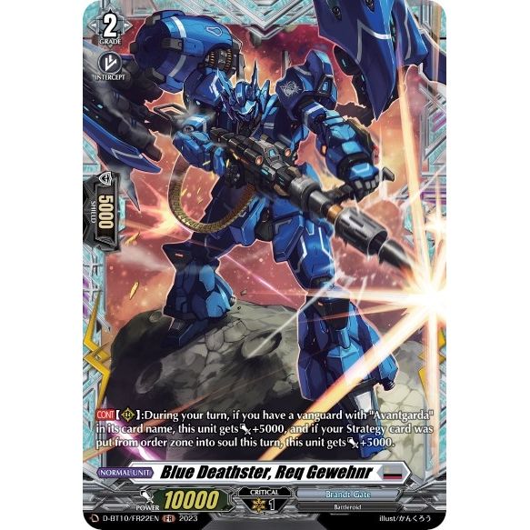 Image for Blue Deathster, Req Gewehnr (FR) (D-BT10/FR22EN) (D-BT10) - Cardfight Vanguard