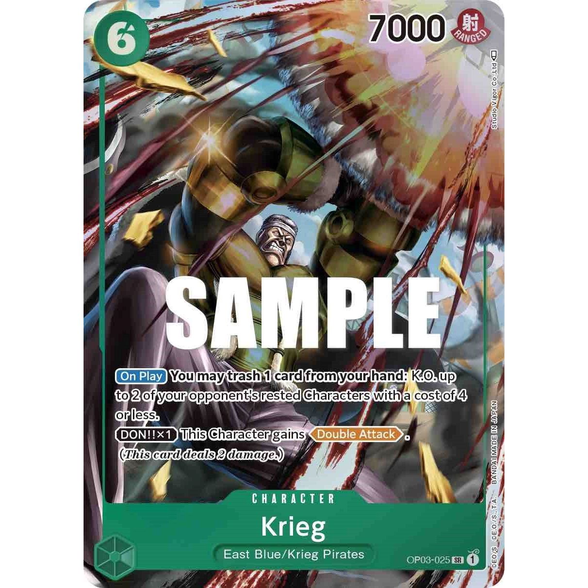 Image for Krieg (Alternate Art) (OP03-025) (OP03) - One Piece Card Game
