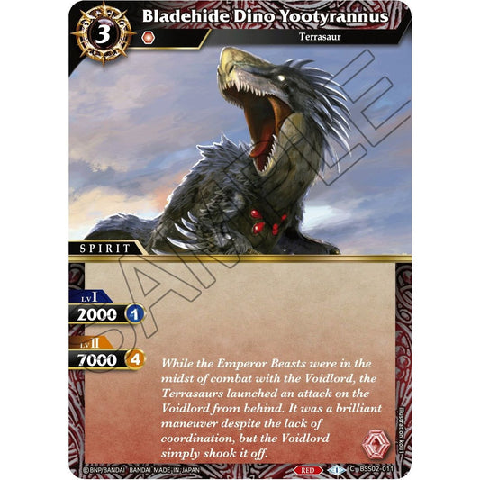 Image for Bladehide Dino Yootyrannus (BSS02-011) (BSS02) - Battle Spirits Saga