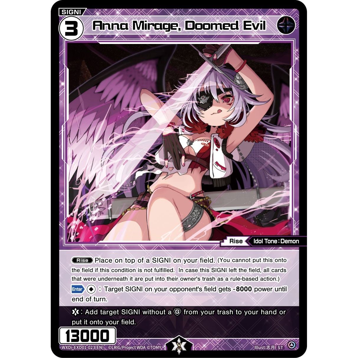 Image for Anna Mirage, Doomed Evil (WXDi-EXD01-023[EN]) (WXDi-EXD01) - WIXOSS