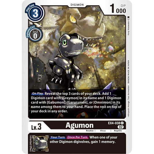 Image for Agumon - EX4-038 (EX4-038 C) (EX04) - Digimon Card Game