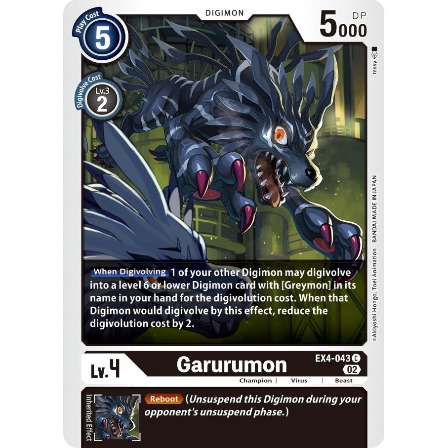 Image for Garurumon (EX4-043 C) (EX04) - Digimon Card Game