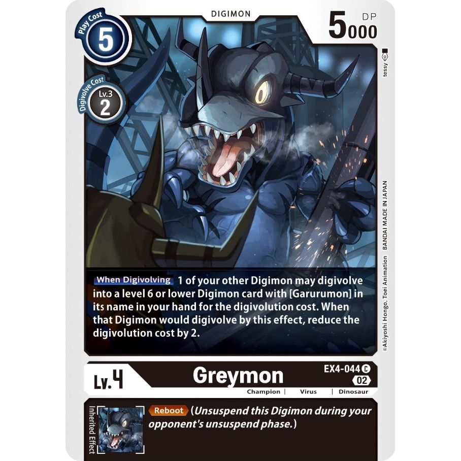 Image for Greymon - EX4-044 (EX4-044 C) (EX04) - Digimon Card Game