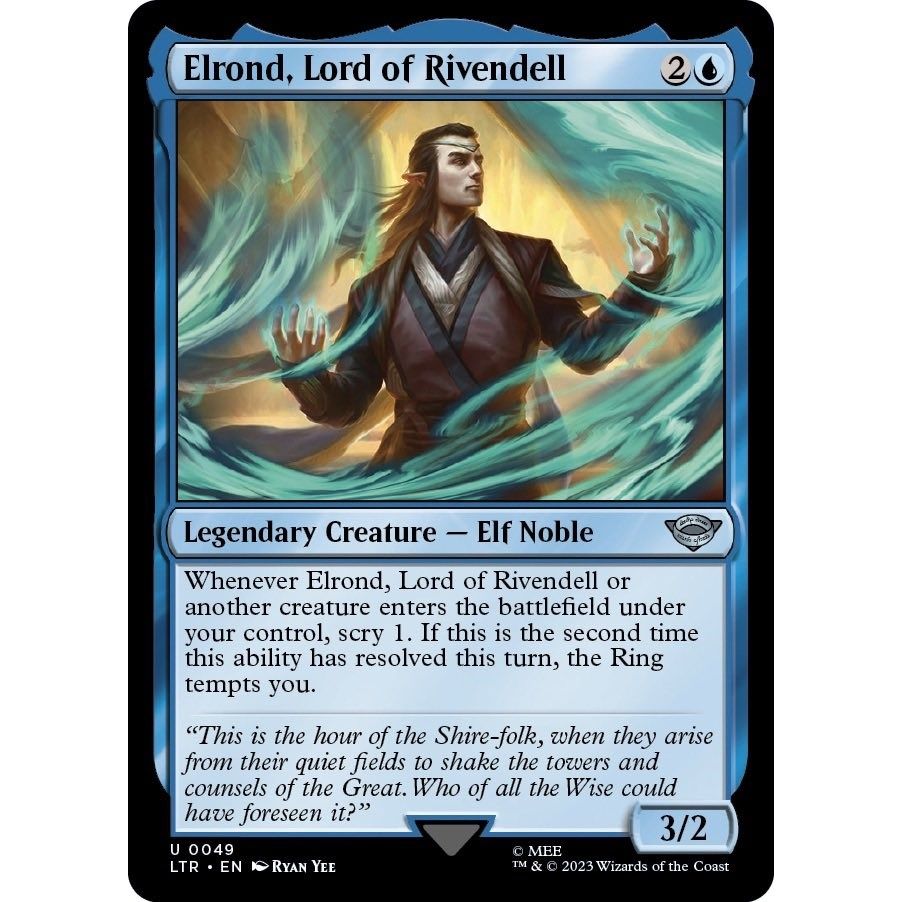 Image for Elrond, Lord of Rivendell (49) (LTR) - Magic: The Gathering