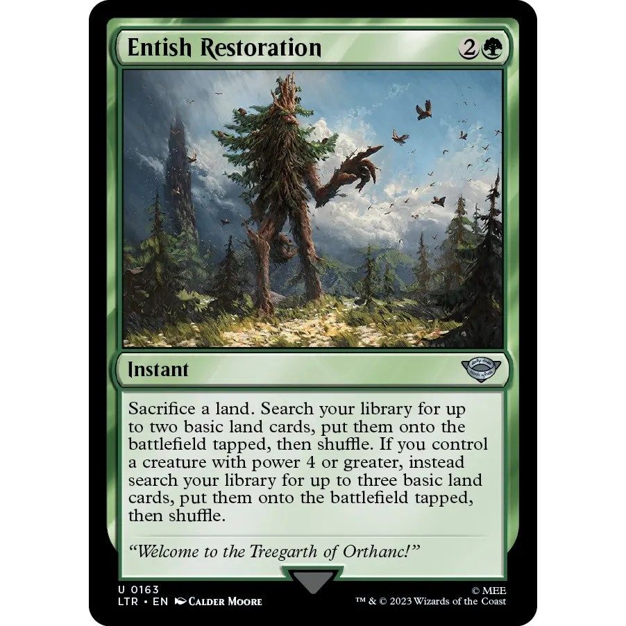 Image for Entish Restoration (163) (LTR) - Magic: The Gathering