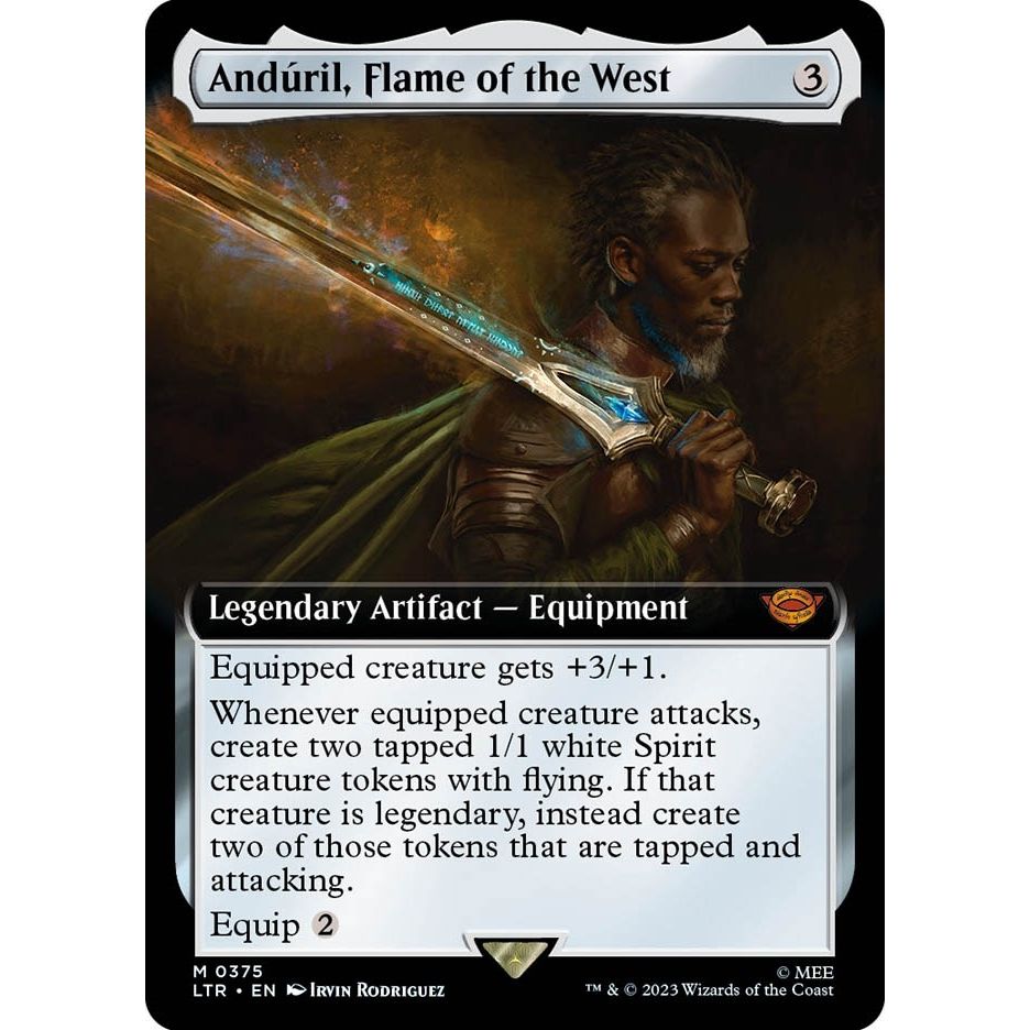 Image for Anduril, Flame of the West (Extended Art) (375) (LTR) - Magic: The Gathering
