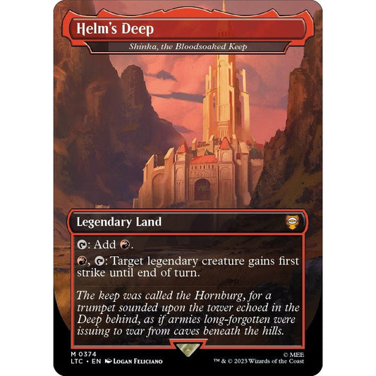 Image for Helm's Deep - Shinka, the Bloodsoaked Keep (374) (LTC) - Magic: The Gathering