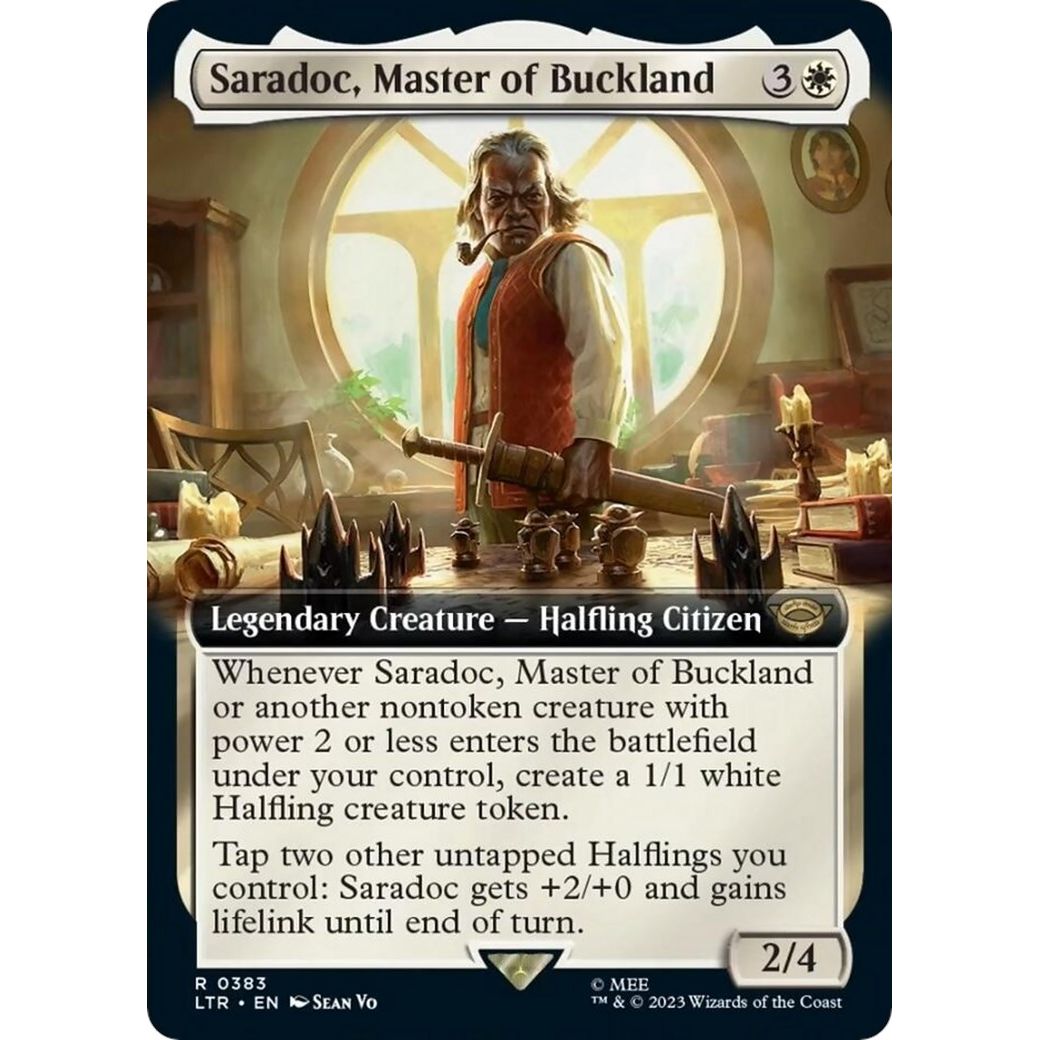 Image for Saradoc, Master of Buckland (Extended Art) (383) (LTR) - Magic: The Gathering