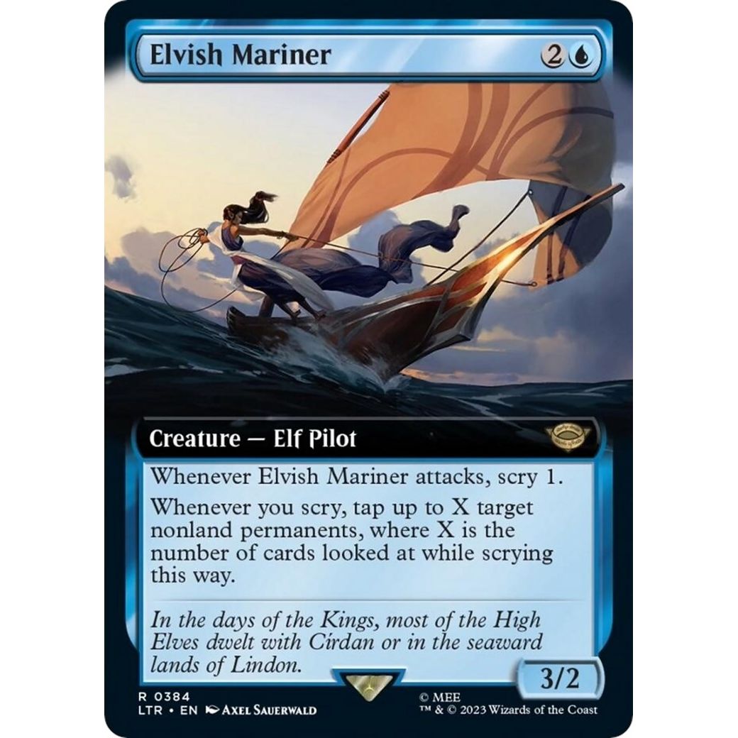 Image for Elvish Mariner (Extended Art) (384) (LTR) - Magic: The Gathering