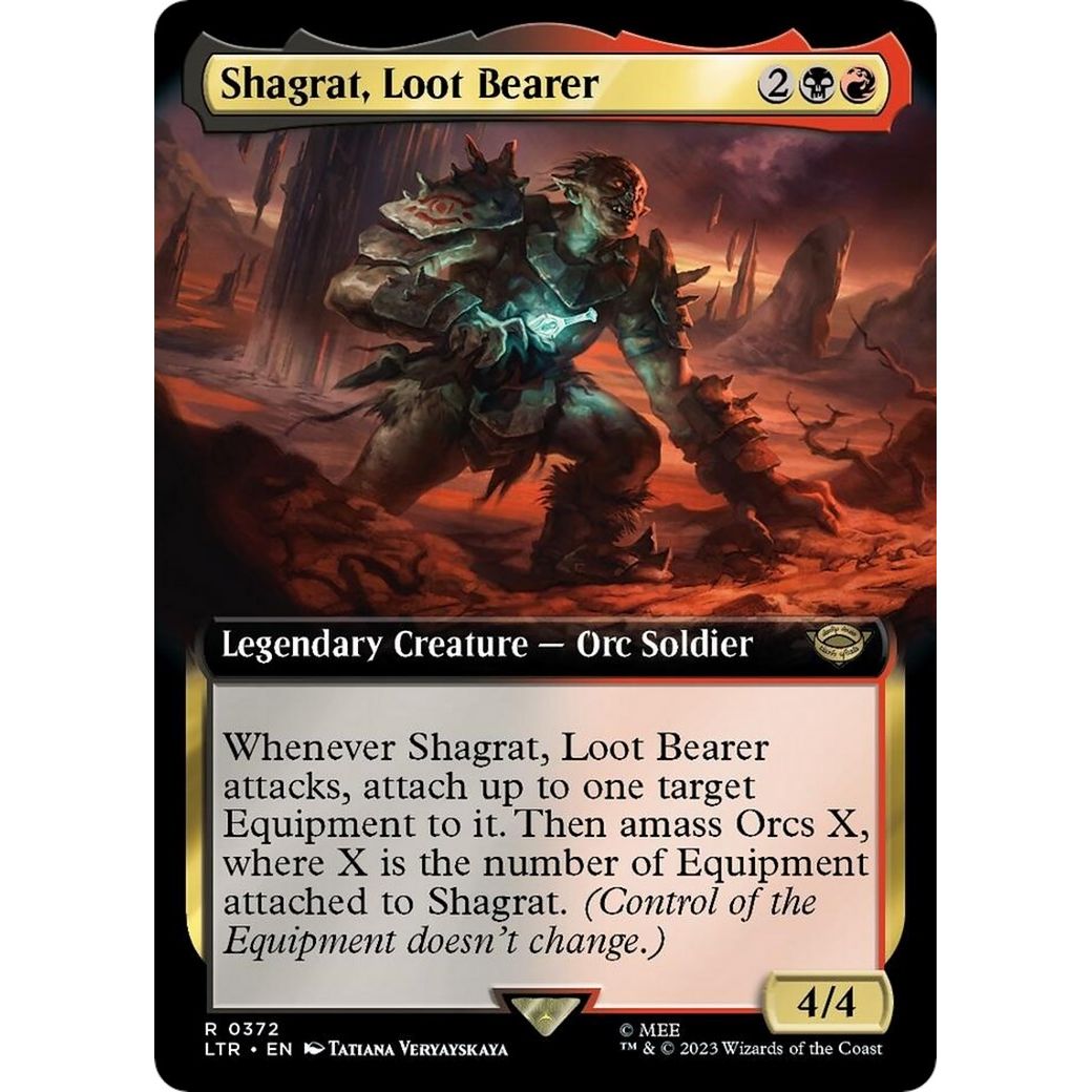 Image for Shagrat, Loot Bearer (Extended Art) (372) (LTR) - Magic: The Gathering