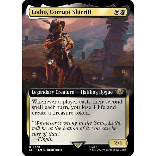 Image for Lotho, Corrupt Shirriff (Extended Art) (370) (LTR) - Magic: The Gathering
