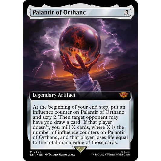Image for Palantir of Orthanc (Extended Art) (381) (LTR) - Magic: The Gathering